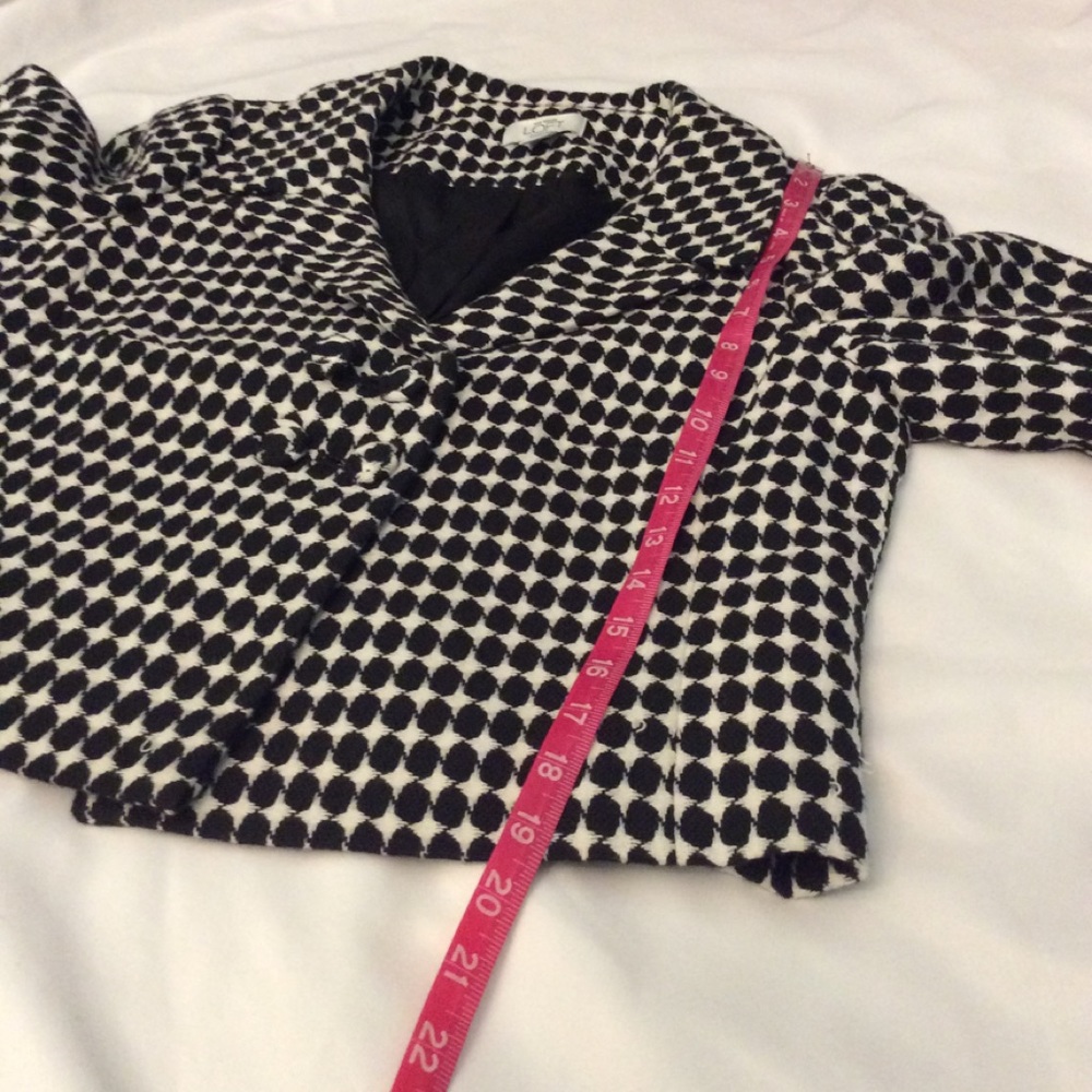 Ann Taylor LOFT Classic Black & White Suit Dress Size 8P - Picture 12 of 16